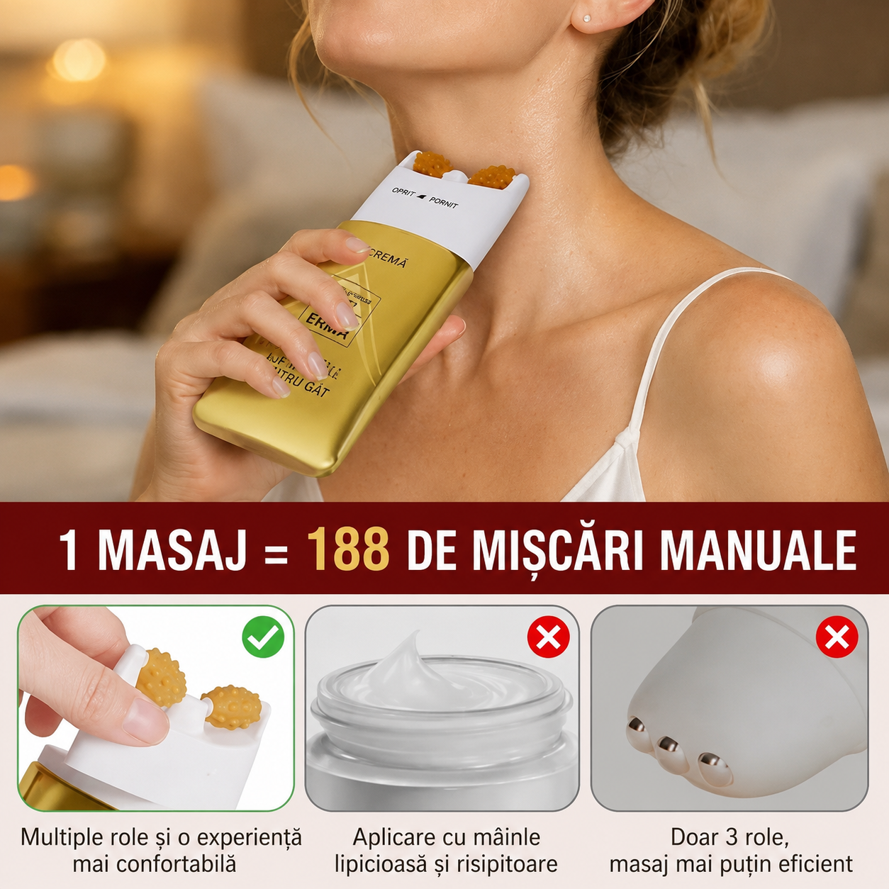 Crema Magică antiîmbătrânire pentru gât şi faţă