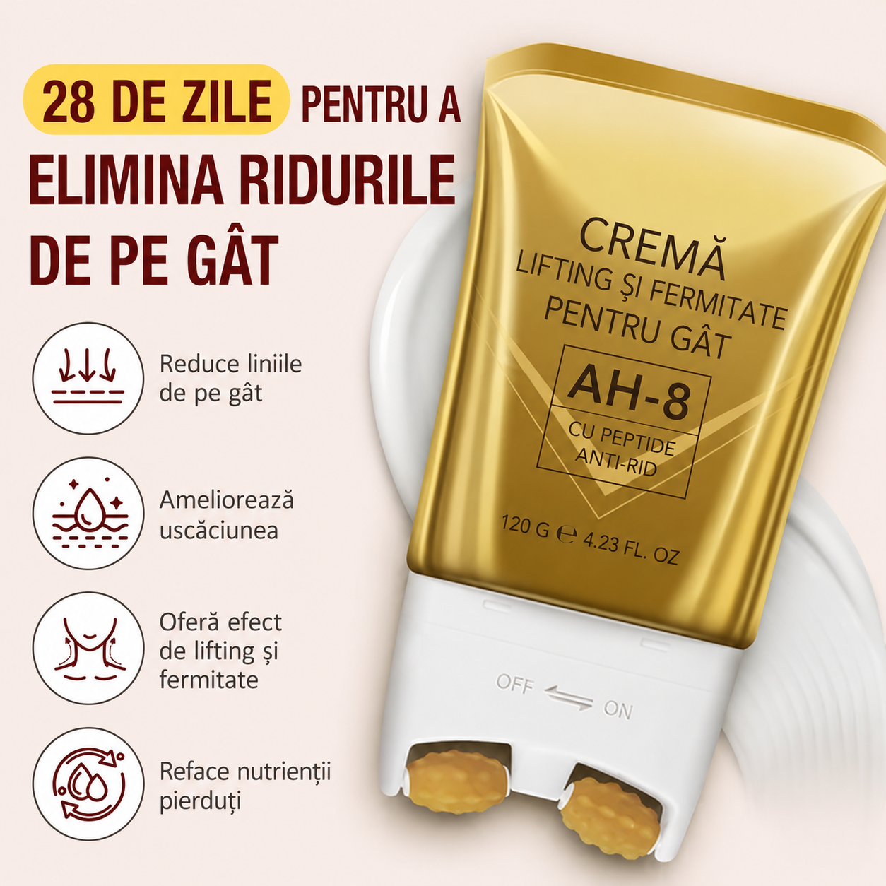 Crema Magică antiîmbătrânire pentru gât şi faţă